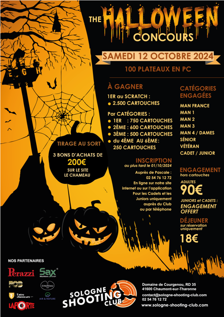 CONCOURS HALLOWEEN du 12 OCTOBRE 2024