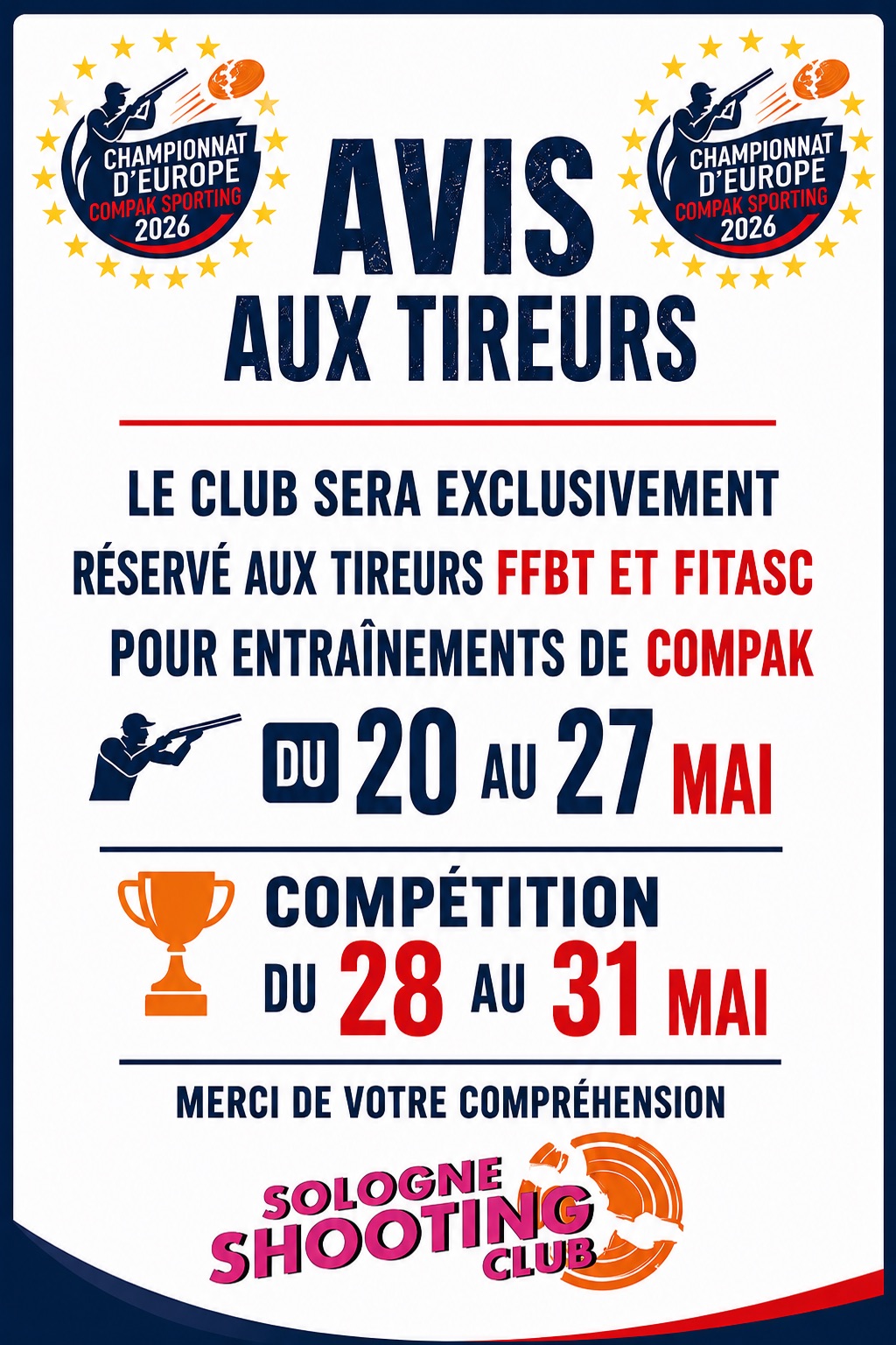 AVIS AUX TIREURS AVIS AUX TIREURS